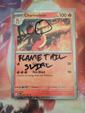 Charmeleon ~ Flame Tail Swirl~ Cosmos Holo 005/165 MEW 151 Juego de cartas coleccionables Pokémon casi como nuevo