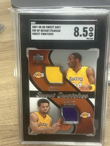 Kobe Bryant—2007 Sweet Shot—GAME USED Dual Patches—SGC 8.5—POP 2—NONE HIGHER! - Picture 19 of 21