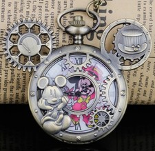 Mickey Mouse Vintage Style Bronze Disney Pock...