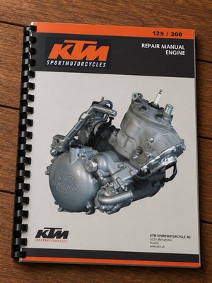 KTM 1999 BIS 2003 - 125 200 EXC EGS EXE SUPERMOTO MOTOR REPARATUR SERVICE WERKSTATT