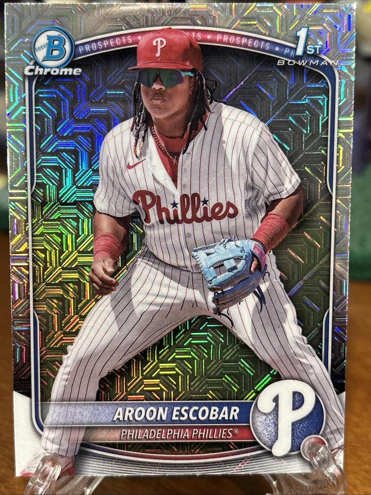 2025 Bowman - Chrome Prospects Aroon Escobar #BCP-65 Mojo Refractor