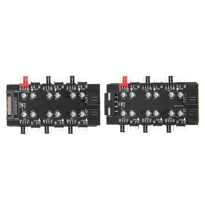 6 Way Splitter Hub 4PIN PWM Speed Regulation 3PIN ARGB Light Control Expansio CB
