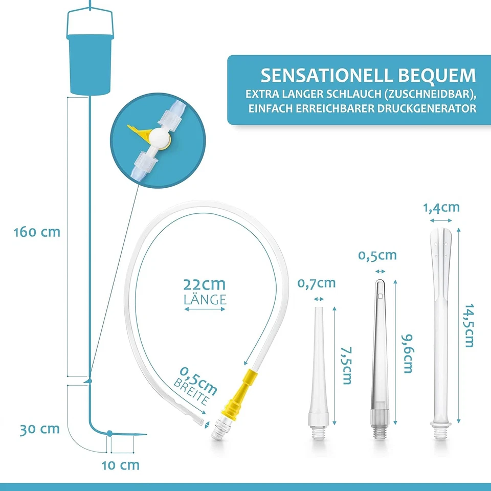 Lyvanas Einlaufset Für Darmeinlauf (2 Liter) - Einfach & Angenehm - Irrigator Zu - Bild 4 von 4