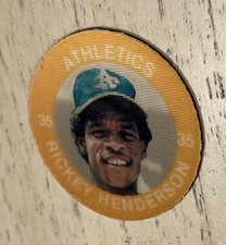 1984 7-Eleven 7-11 Slurpee Super Star Coin West (K) #XXI RICKEY HENDERSON *HOFer