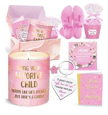 Mothers Day Gift for Mom - 5pc Gift Set Bundle