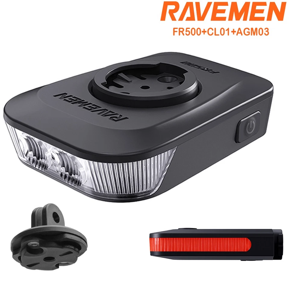RAVEMEN FR500 Licht Für Garmin Wahoo Gropo Adapter CL01 Für Fahrrad Auto On-Off - Bild 2 von 4