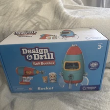 Educational Insights Design & Drill Bolt Buddies Rocket Take Apart Toy with... 