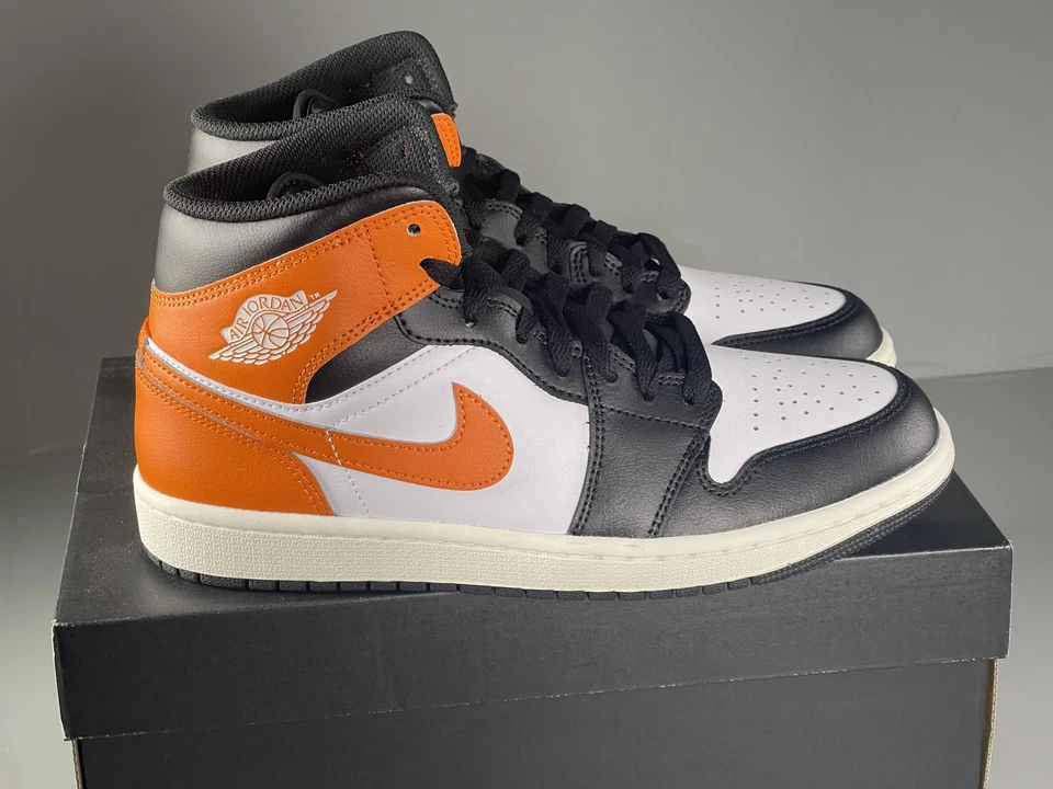 Nike Air Jordan 1 Mid Shattered Backboard Mens Size 8 Shoes Starfish AJ 1 - Image 2 of 4