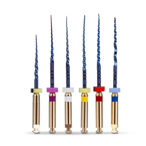 6 Pezzi Uso Motore Dentale Canale Radice Endo Niti Lime Rotanti Calore Attivato 19/25MM - Foto 6 di 26