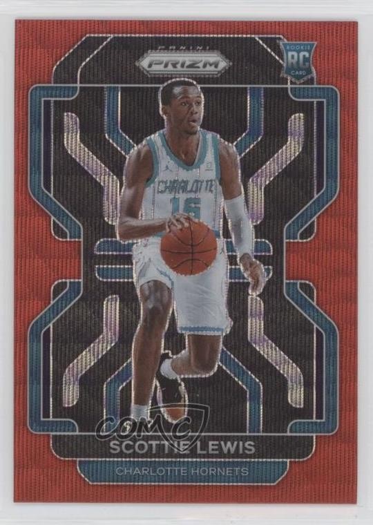 2021-22 Panini Prizm Ruby Wave Prizm Scottie Lewis #287 0y2q