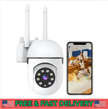 2K Security Camera Wired, 2.4/5GHz Home WiFi Camera, 360 PTZ Baby Monitor