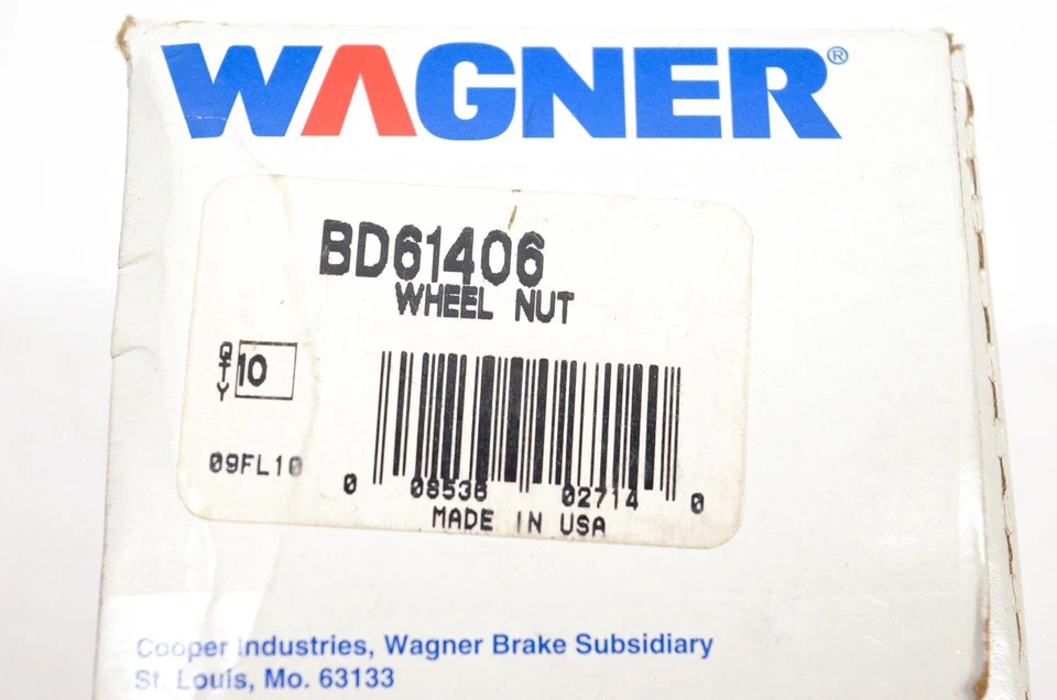 Tuercas de rueda Wagner BD61406 cantidad 10 NOS Foto 3 de 3