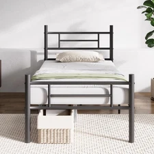 Twin Bed Frame with Headboard and Footboard, 14 Inch Metal Platform Bed Frame...