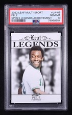 Pele 2022 Leaf Multi-Sport SP RLS Legends Achievement LA-08 Soccer Card [PSA 10]