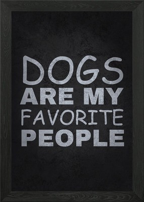 Hunde sind Lieblingsmenschen Gerahmtes Wandbild Poster Leinwanddruck Bild