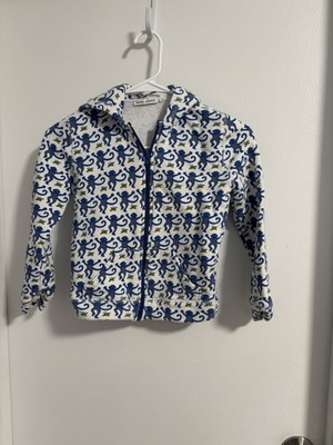Kids Unisex Size 10 Harley Hoodie *SOLD OUT* Roller Rabbit Blue Monkey Girls Boy