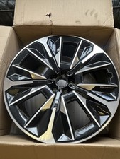 Genuine BMW Individual Alloy Wheel 22” OEM Part 36105A73074 Black Diamond Cut