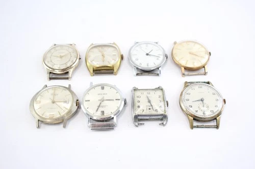 Vintage Mechanical Watches Lanco Fero Timex Lucerne Ingersoll SPARES/REPAIRS x 8
