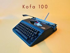 Working Typewriter Kofa 100 1970 Black Manual Typewriter with Case QWERTY Gift thumbnail