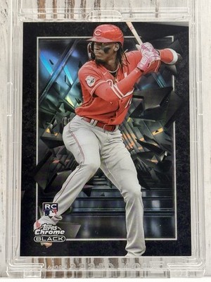 Elly De La Cruz RC Depth Of Darkness 2024 Topps Chrome Black SSP #DOD-11