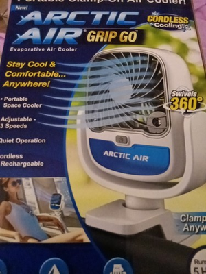 #ad #ad Grip Go Evaporative Cooler Cordless amp; Portable Fan with 3 Speeds Universal Cla $29.99