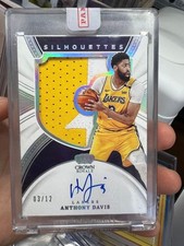 NBA Anthony Davis LAKERS Signed Card Jersey Number