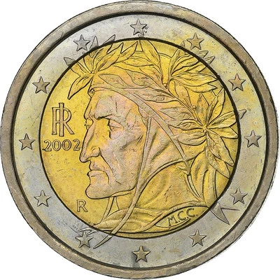 Italie, 2 Euro, 2002, Rome, Bimétallique, SPL - Photo 1/2