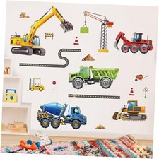 Construction Vehicles Wall Decals Engineering Excavator Trucks Wall Stickers