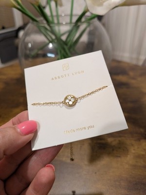 Abbott Lyon Clover Bracelet Gold Plated Jewellery Brand New
