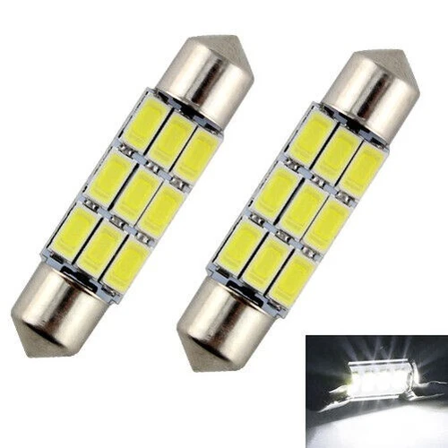 2 LED Bulbs Shuttle Lighting White for Ceiling Light Seat Altea