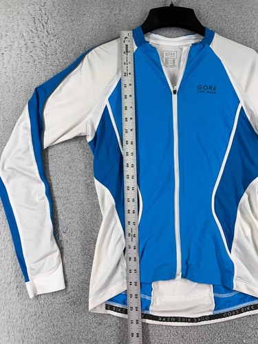 Gore Wear Cycling Jersey Medium Blue SLIM Long Sleeve Full Zip Polyester Sloxyl - Picture 11 of 15