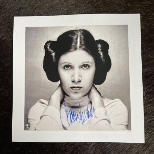 Mark Hamill Carrie Fisher PrePrinted 8x8 Autograph Princess Leia Luke Skywalker - Picture 2 of 3