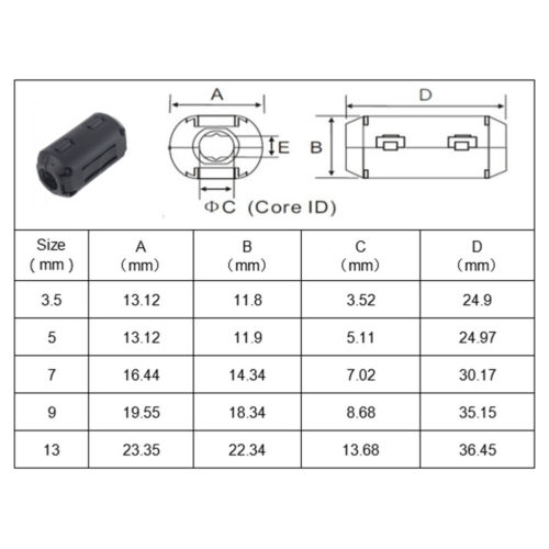 10 Stück 5 mm Perlen-Rauschunterdrücker mit hoher Effizienz für USB-Audio-Video- - Bild 12 von 12