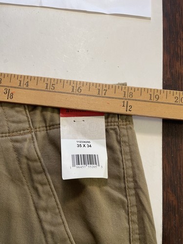 Wrangler Authentics Herren Relaxed Fit Stretch Cargo Hose 35x34 passt 36x34 Khaki - Bild 7 von 23