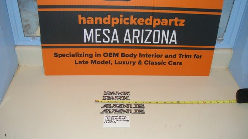 1997-2004 BUICK PARK AVENUE SCRIPT EMBLEM SET (PLASTIC) - 4 PC - Picture 1 of 3
