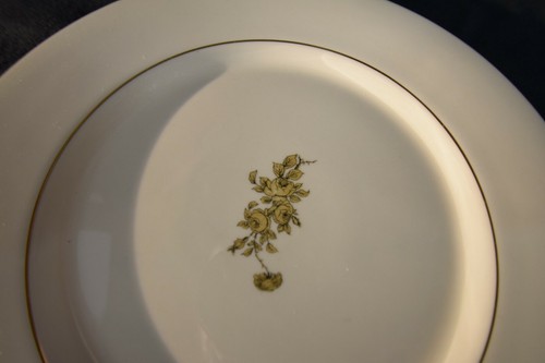 Society Heirloom Fine China 5 piece place setting Ivory and Gold Floral Center - Picture 3 of 5