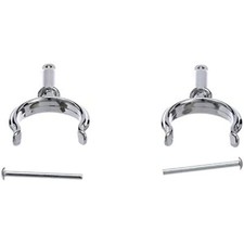 Seachoice Top-Mount Rowlock Horns Set, Chrome-Plated Zinc, Includes 2 Rowlocks