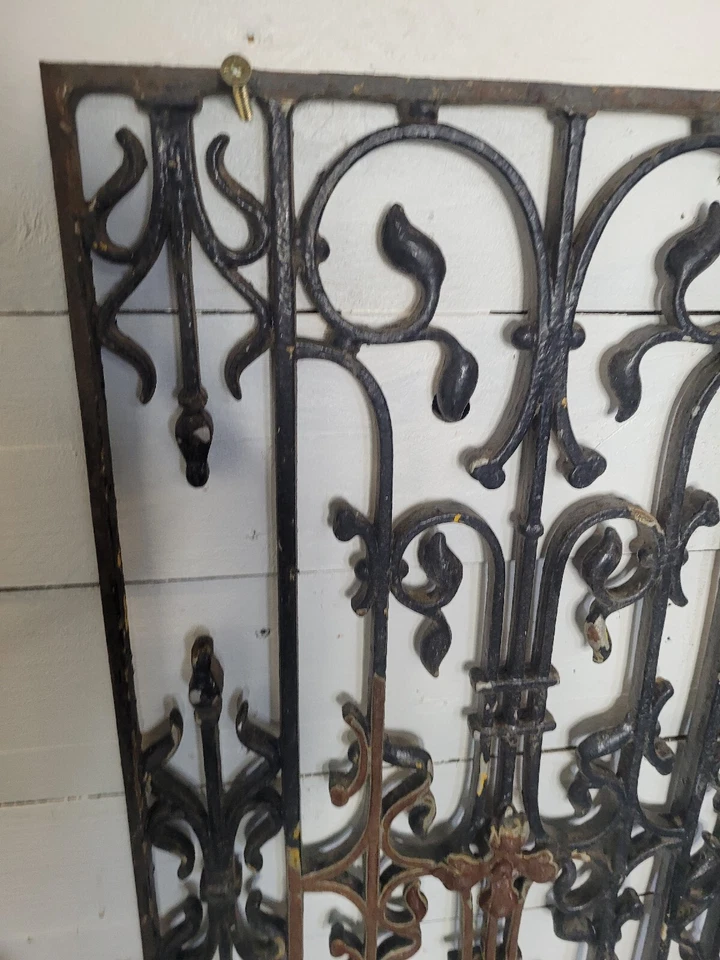 Ancienne Grille En Fonte 90×45cms - Photo 4/4
