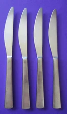 4 Gourmet Settings PARK CARRY ON MATTE Stainless Flatware Silverware Knives
