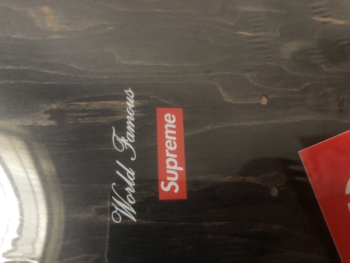 SS17 Supreme Flowers Skateboard Deck Blue Box Logo - BRAND