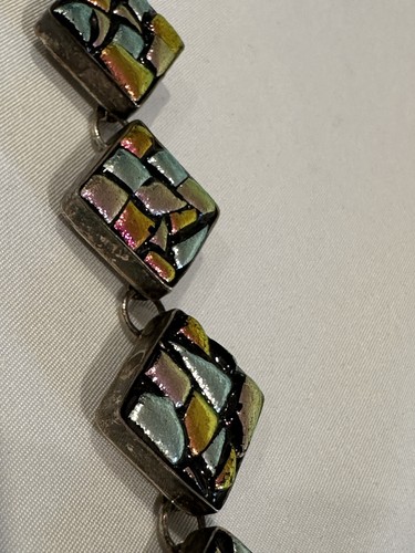 Sterling Silber 925 Panel Gliederarmband B16 - Bild 2 von 9