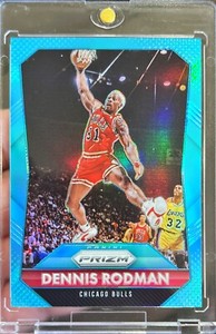 2015-16 Prizm Dennis Rodman Light Blue Prizm /199 Basketball Card #245
