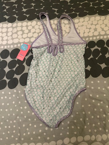 NWT Girls Jantzen Mermaid in Training One Piece Swim Suit Size 8 *free shipping* - Picture 4 of 9