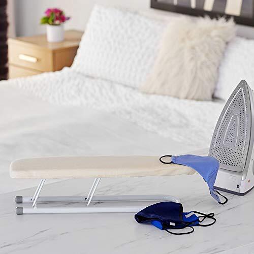 Household Essentials Basic Sleeve Mini Ironing Board | Natural Cover and Whit...