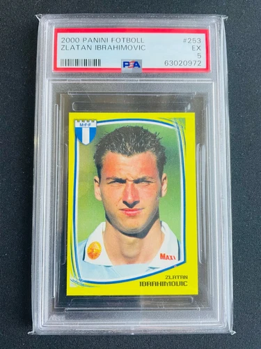 2000 Panini Fotboll #253 ZLATAN IBRAHIMOVIC PSA 5- True Rookie! Very Rare!