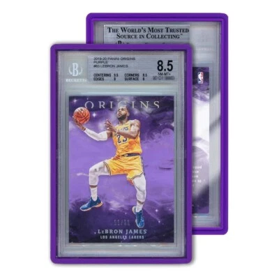 GradedGuard BGS Beckett Graded Card Protective Case Display Bumper -PURPLE- NEW