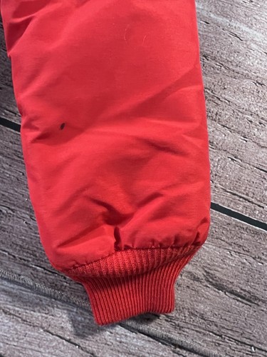 Vintage 1st Down Goose Down Jacket MADE IN USA Puffer Red Size 12 - Picture 8 of 17