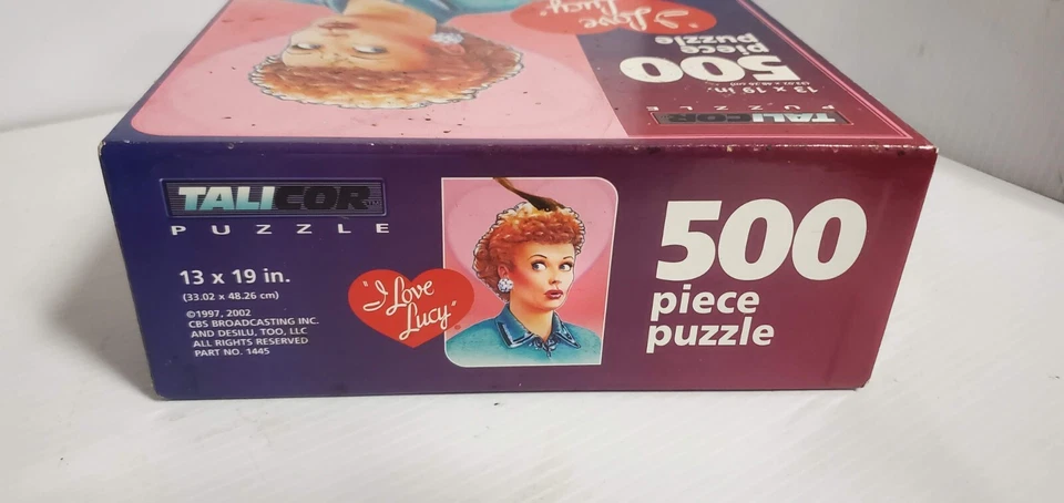 Rompecabezas I Love Lucy 2002 de colección 500 piezas Talicor Lucille Ball Foto 2 de 4