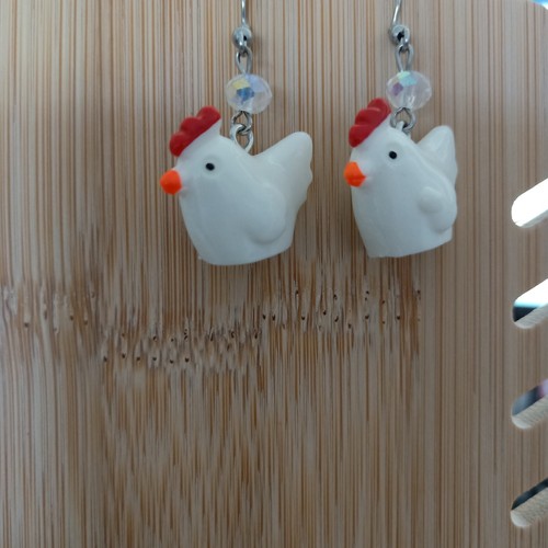 Funny Novelty Christmas BITE ME Dangle Earrings SS Hooks Farm AUS Free Post - Picture 4 of 6