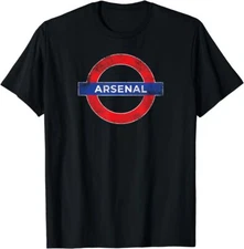 Arsenal London Subway Sign Vintage T Shirt Men Fashion Women Kid T Shirt Short
